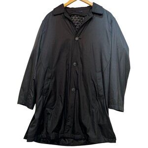 Stafford Performance Men's Classic Long Quilt Lined Jacket Size M Black